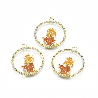 Autumn Theme Alloy Enamel Pendants LS-X-ENAM-S115-195-1
