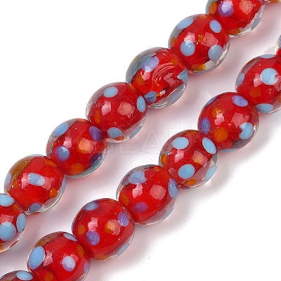 Handmade Lamword Beads Strands LAMP-P069-01A-04-1