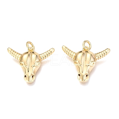 Brass Pendants KK-O132-02G-1