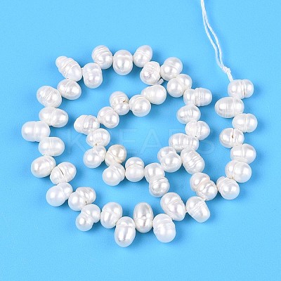 Natural Cultured Freshwater Pearl Beads Strands PEAR-T006-09-1