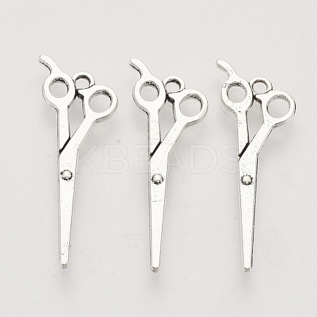 Tibetan Style Alloy Pendants X-TIBEP-T009-19AS-RS-1