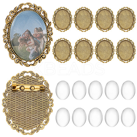 DIY Brooch Making Kits DIY-PH0032-29AG-1
