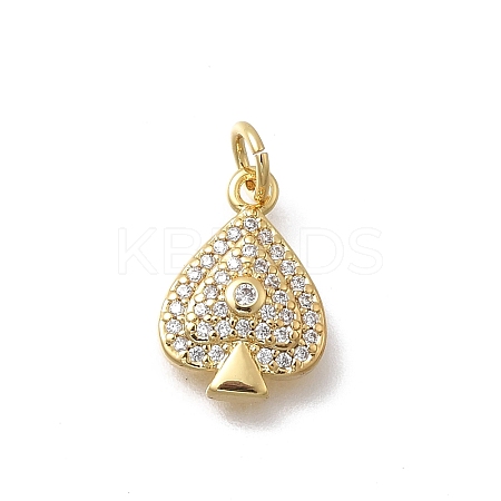 Brass Micro Pave Cubic Zirconia Pendants KK-D431-076B-01-1