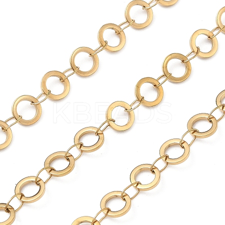 304 Stainless Steel Ring Link Chains CHS-G044-05G-07-1