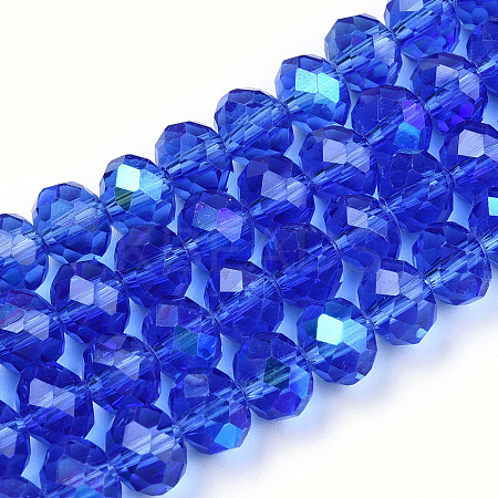 Electroplate Glass Beads Strands LS-EGLA-A034-T1mm-L26-1