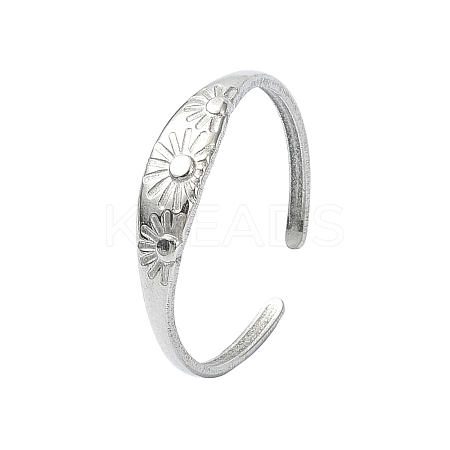 304 Stainless Steel Cuff Rings RJEW-M019-25P-1