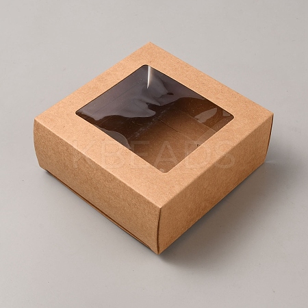 Square Cardboard Paper Gift Box LS-CON-WH0092-68B-01-1