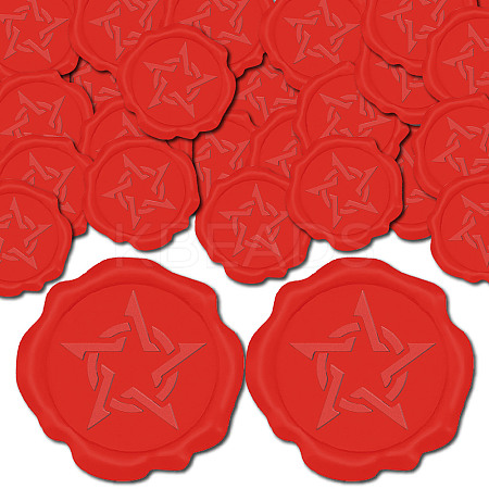 50Pcs Adhesive Wax Seal Stickers DIY-CP0010-16D-1