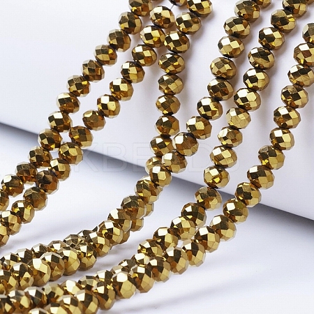 Electroplate Transparent Glass Beads Strands LS-EGLA-A034-T3mm-UA01-1