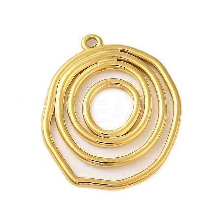 Ion Plating(IP) 304 Stainless Steel Pendants STAS-C104-28A-G-1