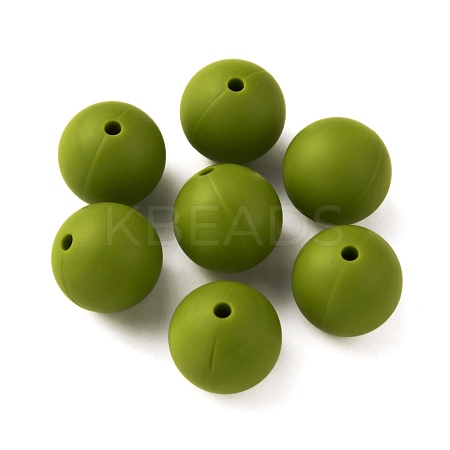 Food Grade Eco-Friendly Silicone Focal Beads SIL-WH0013-01M-1
