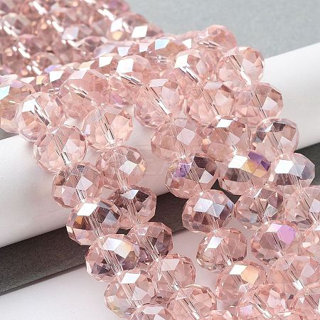 Electroplate Glass Beads Strands LS-GR12MMY-59AB-1