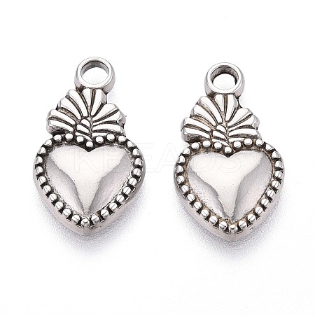 304 Stainless Steel Pendants STAS-T065-26B-P-1