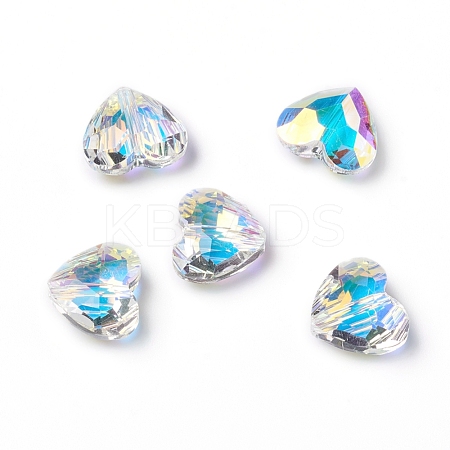 Electroplate Glass Beads X-RGLA-L024-L02-001AB-1