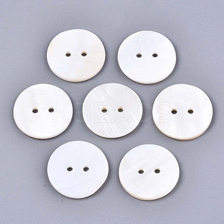 2-Hole Freshwater Shell Buttons SHEL-S276-136C-01-1