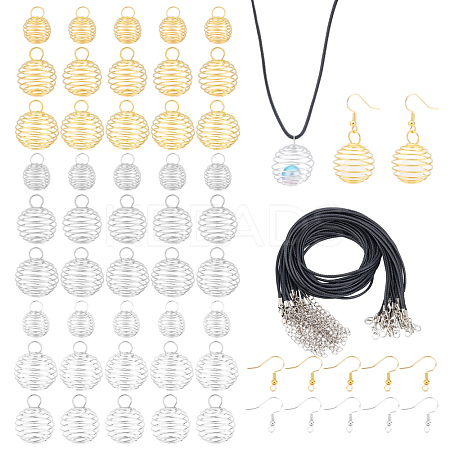 DIY Wire Pendants Jewelry Set Making Kit DIY-PH0005-86-1
