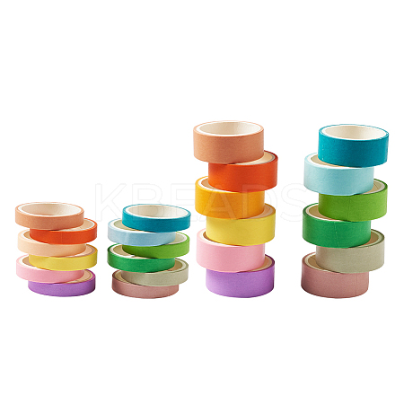 12 Colors DIY Scrapbook Decorative Adhesive Tapes DIY-TA0002-40-1