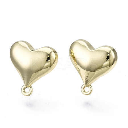 Alloy Stud Earring Findings PALLOY-T064-59LG-RS-1