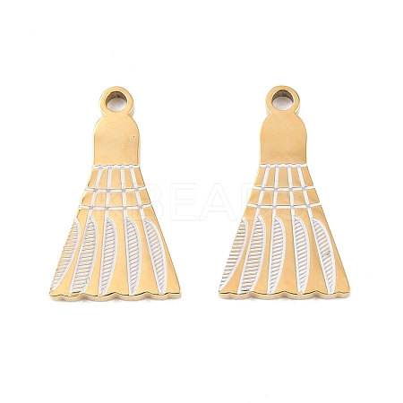 304 Stainless Steel Enamel Pendants STAS-Z190-07G-01-1