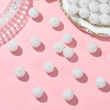 30Pcs Imitation Pearl Acrylic Beads OACR-YW0002-30E-1
