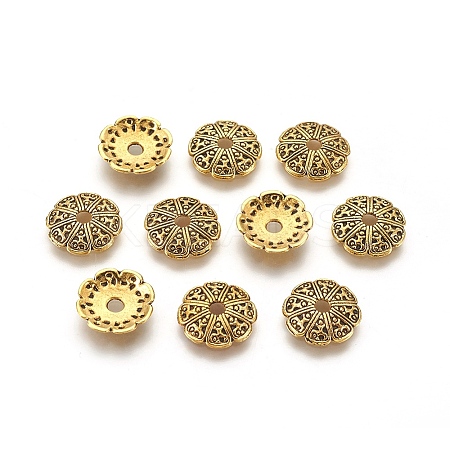 Tibetan Style Alloy Bead Caps LS-GLF1434Y-1