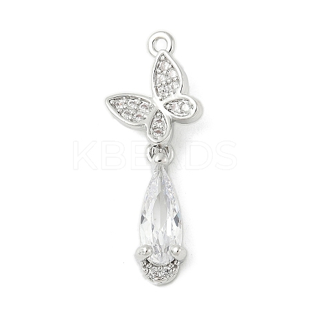 Brass Micro Pave Cubic Zirconia Pendants LS-KK-M326-04P-1