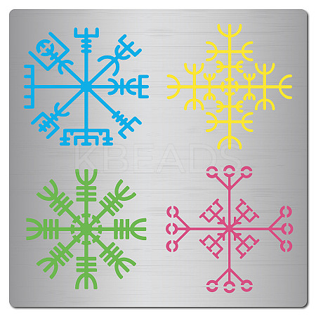 Viking Symbol Stainless Steel Cutting Dies Stencils DIY-WH0238-155-1