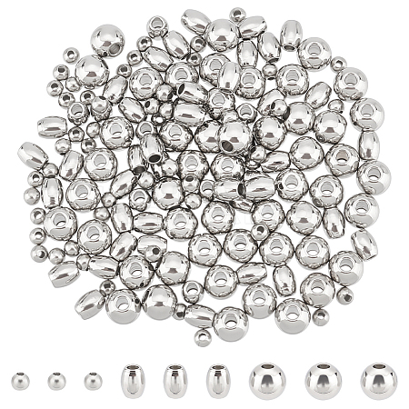 304 Stainless Steel Beads STAS-UN0005-83P-1