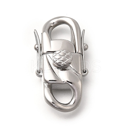 304 Stainless Steel Twister Clasps STAS-D382-05D-P-1