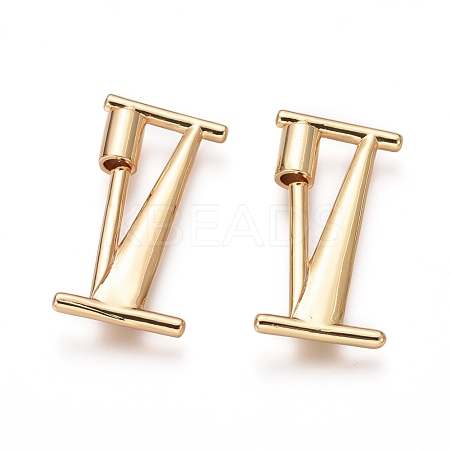 Brass Screw Carabiner Lock Charms KK-I663-01G-I-1