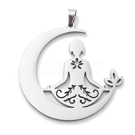 Anti-Tarnish 304 Stainless Steel Pendants LS-STAS-U030-10P-1