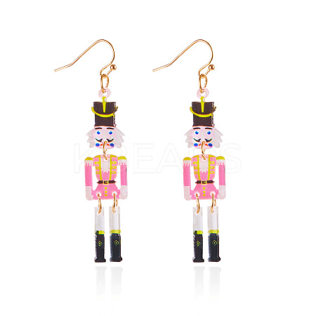 Christmas Theme Acrylic Human Dangle Earrings FS-WGA2E6F-06-1