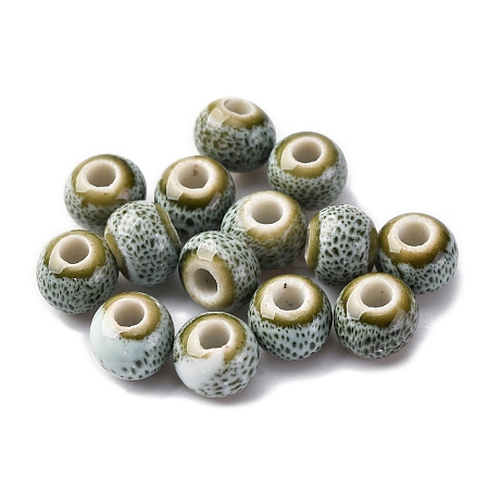 Bright Glazed Porcelain Beads PORC-D300-A28-1