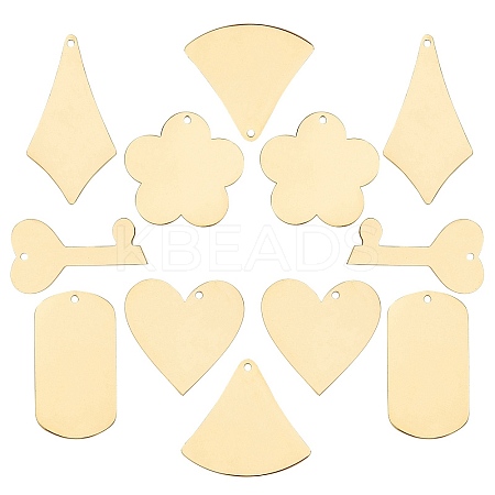 304 Stainless Steel Pendants STAS-SC0001-78G-1