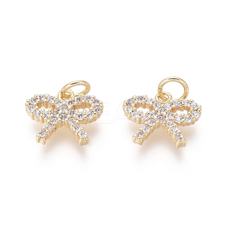 Brass Charms ZIRC-L087-018G-1