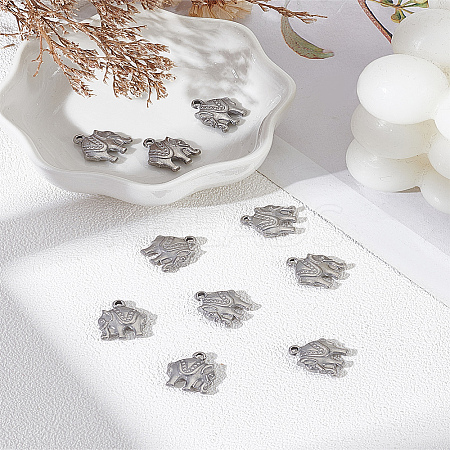 10Pcs 304 Stainless Steel Charms STAS-LP0002-96-1