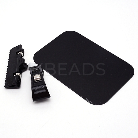 Erasable PVC Food Label Display Chalkboard Clip ODIS-WH0010-06B-1