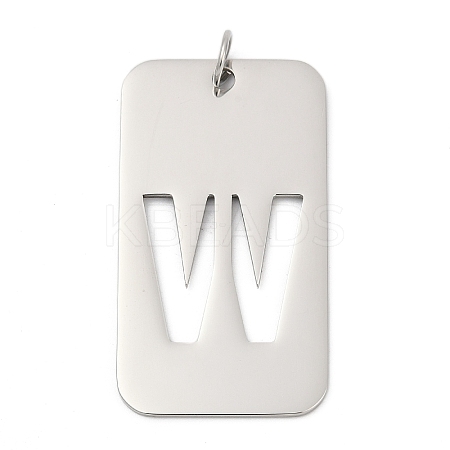 304 Stainless Steel Pendants STAS-M115-01P-W-1