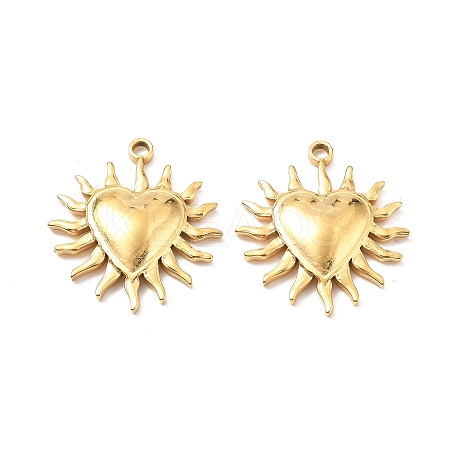 304 Stainless Steel Pendants STAS-I334-01G-02-1
