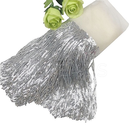 10 Yard Polyester Tassel Ribbon OCOR-WH0080-90C-1-1