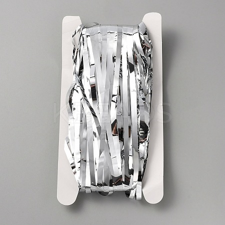 Plastic Foil Fringe Curtains DIY-WH0399-89-1