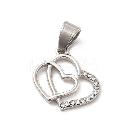 304 Stainless Steel Pendants STAS-K243-25P-1
