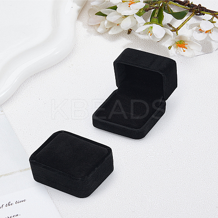 Square Flocking Finger Ring Packing Boxes with Flip Lids CON-WH0085-138A-1