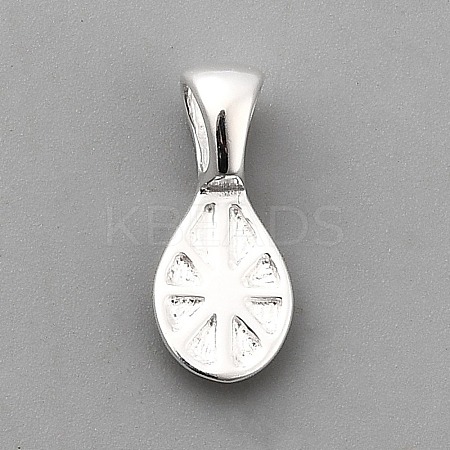 925 Sterling Silver Pinch Bails STER-WH20009-10-1