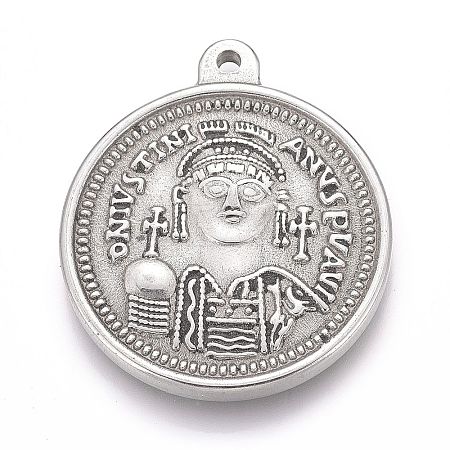 Non-Tarnish 304 Stainless Steel Pendants STAS-H117-02P-1