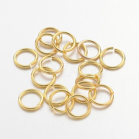 Golden Color Brass Jump Rings X-JRC8MM-G-1