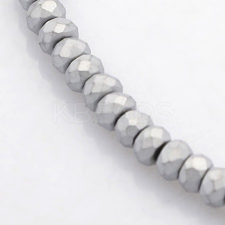 Electroplate Non-magnetic Synthetic Hematite Beads Strands G-J208G-02-1