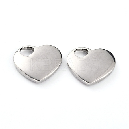 Non-Tarnish 304 Stainless Steel Pendants STAS-B005-02P-1