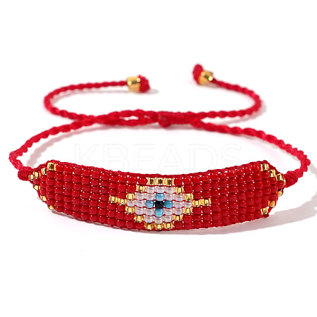 Bohemian Style Beaded Devil Eye Bracelet for Women VM6183-1-1