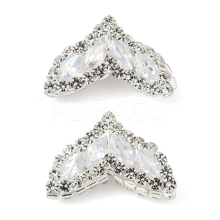 Brass Micro Pave Cubic Zirconia Pendants KK-S336-04S-A-1